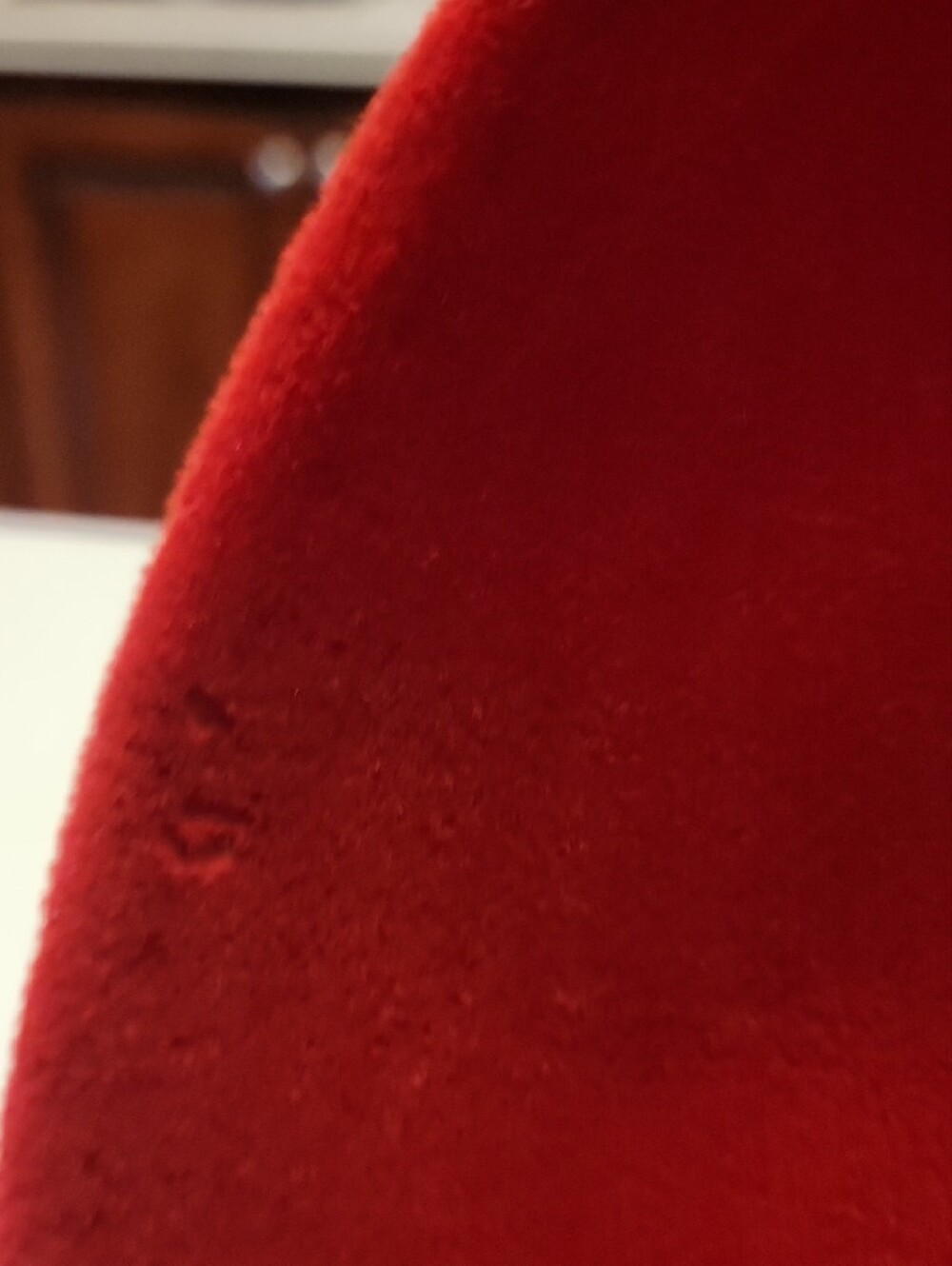 Vintage Red Wide-Brim Wool Hat with Black & Beige Band - Picture 7 of 11